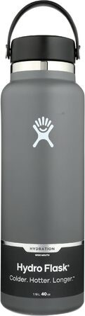Гідрофляга Hydro Flask 1,1 л, нержавіюча сталь, вакуумна ізоляція, широка горловина, герметична кришка, колір Stein