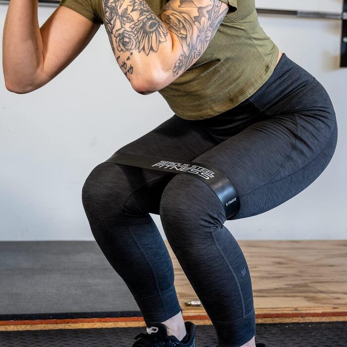 Міні-стрічки опору Serious Steel Fitness для реабілітації та розтяжки, 30,5 см, набір 5 або 10 штук