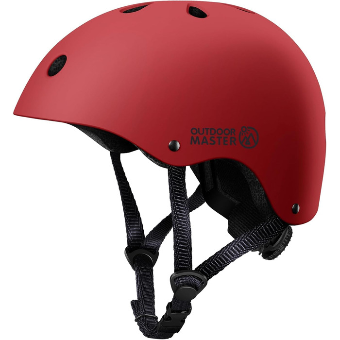 Дитячий велосипедний шолом OutdoorMaster, регульований, для скейтборду, самокату та баланс-байку, знімні підкладки