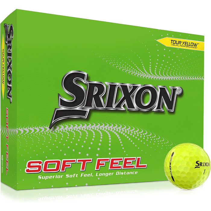 М'ячі для гольфу Srixon Soft Feel13 коротка відстань, низька компресія, 12 шт.