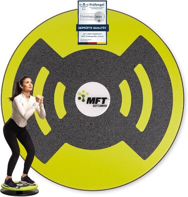 Балансувальна дошка MFT Challenge Disc Classic з дерева, антиковзка, для тренування рівноваги, зміцнення м'язів і координації, підходить для всіх вікових груп, вироблено в Австрії