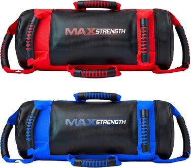 Груша MaxStrength з наповнювачем 10 кг, кросфіт/ММА, чорна/червона