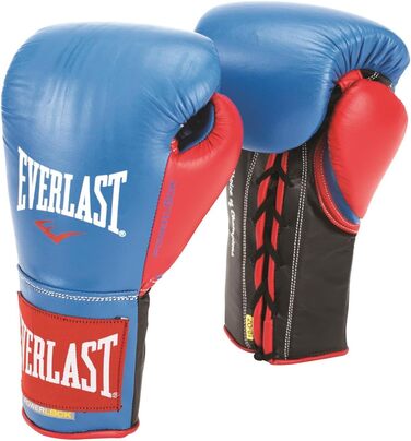 Рукавички Everlast Everlast PowerLock Pro Fight Gloves (синій / червоний, 10 XL 0Z)