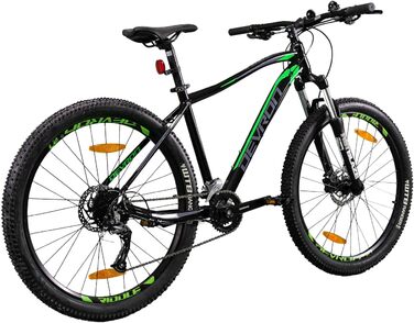 Чоловічий гірський велосипед Devron Ridde RM2.7 - колеса 27.5-zo, Shimano 2x9, гідравлічне дискове гальмо, Adventure MTB (чорний, L)