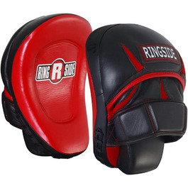 Боксерські лапи Ringside Pro Panther, червоно-чорні, універсальний розмір