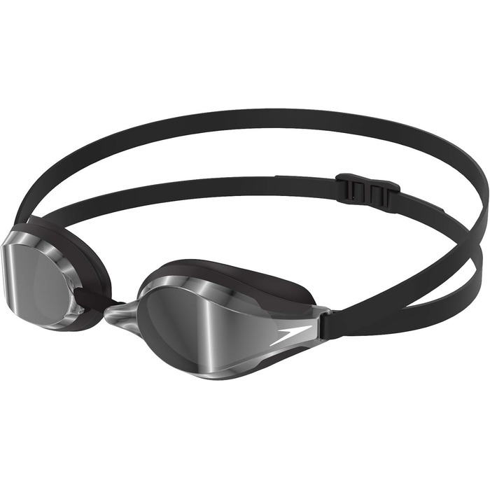 Окуляри для плавання Speedo Fastskin Speedsocket 2 із дзеркальними лінзами та силіконова шапочка для плавання, унісекс, чорна, універсальний розмір