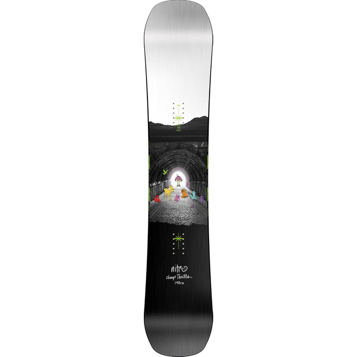 Чоловічі сноуборди Nitro Cheap Thrills 23 All Mountain Urban Freestyle Twin Board Wide (148, Multicolor)