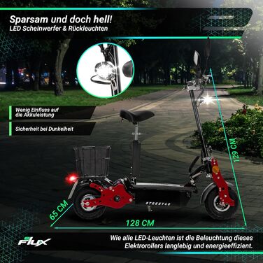 Електросамокат E-Scooter 40, 800 Вт, 30 км запас, вулиця легальна