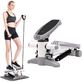 Степпер Swing Stepper LCD, тренування вдома, 150 кг, сірий