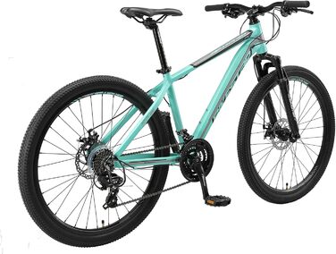 Алюмінієвий гірський велосипед BIKESTAR Hardtail Shimano 21 швидкісна передача, дискове гальмо 26 дюймові шини 13-дюймова 16-дюймова рама Alu MTB ПРОБНА ВЕРСІЯ БЕЗ РИЗИКУ 16 Рама (16 рама, м'ята)