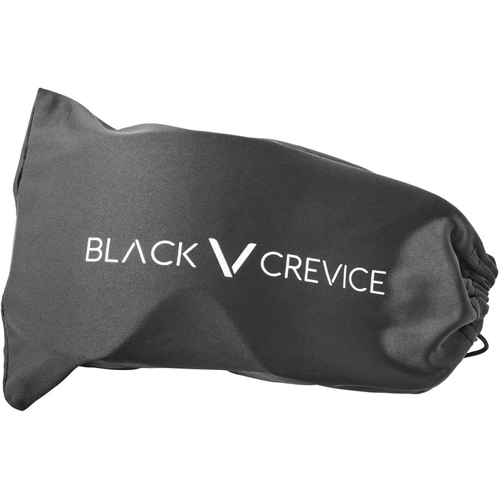 Гірськолижні окуляри для дорослих Black Crevice (унісекс) зі сферичними лінзами (стандартні, чорні/сині revo)