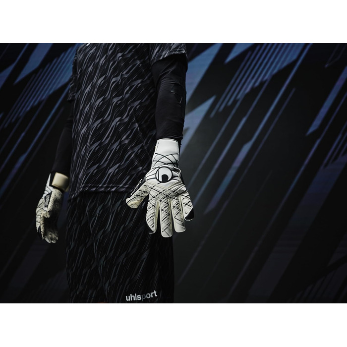 Воротарські рукавички Uhlsport Supergrip+ HN для чоловіків, професійні, латекс, чорні