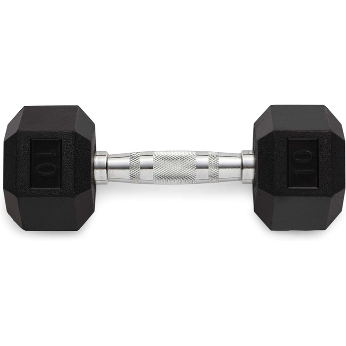 Гантель Weider Rubber Hex 4,5 кг