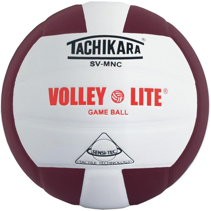 Волейбольний м'яч Tachikara SVMNC Volley Lite (чорний/білий) Кардинал/Білий