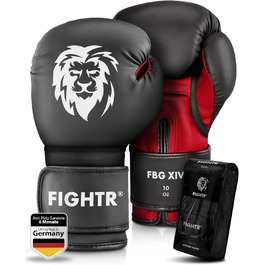 Боксерські рукавички FIGHTR – максимальний захист і стабільність, для боксу, ММА, муай-тай та кікбоксингу, розміри 8-16 унцій, з чохлом
