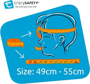 Дитячий велосипедний шолом Crazy Safety 3D тваринка, рожевий леопард, 49-55 см, легкий і регульований, для дітей 2-7 років, для велосипеда, самоката, скейтборда, роликів