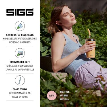 Кружка SIGG Helia, 0,45/0,6 л, без BPA, нерж. сталь, персик