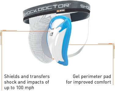 Чоловічий захисний бандаж ShockDoctor з чашею Bioflex, розмір S