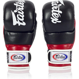 Боксерські рукавички Fairtex FGV18 Чорний/Червоний XL - Мікрофібра