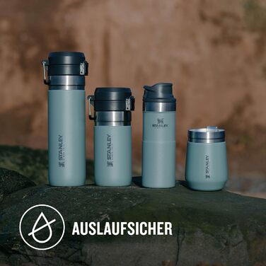 Термос-пляшка Stanley Quick Flip з нержавіючої сталі, 7+ годин холод, BPA-free, герметична, для води, зручна кришка, придатна для миття в посудомийці