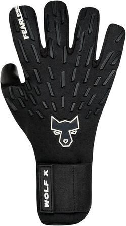 Wolf X воротарські рукавички для дорослих і дітей, дихаючі, нековзкі, негативний крій, відчуття другої шкіри