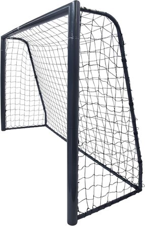 Футбольні ворота AXI Cristiano 180x120 см, антрацит, металеві, для саду, з сіткою та кріпленням до ґрунту, для дітей і дорослих