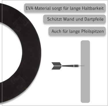 Захист дошки для дартсу Професійний Чорний