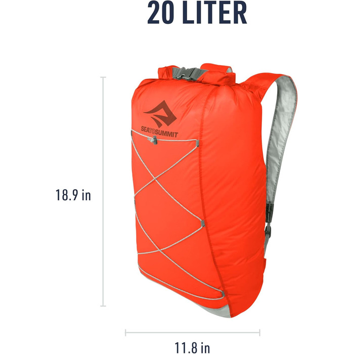 Sea to Summit Ultra-Sil Dry — водонепроникний ультралегкий рюкзак з Cordura 30D, компактний складаний, із рол-закриттям і світловідбиваючою стяжкою