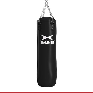 Боксерська груша HAMMER BOXING Premium Black Kick - ідеально підходить для тренувань з боксу та кікбоксингу 120 см Black