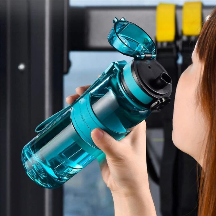 Спортивна пляшка для води VERTAST Герметична пляшка для води Tritan Sports Bottle без BPA для йоги, тренажерного залу, велосипеда та активного відпочинку, 500 мл/17 унцій, 1 л/32 унції, 1,5 л/50 унцій (1500 мл-50 унцій, мг/зелений)