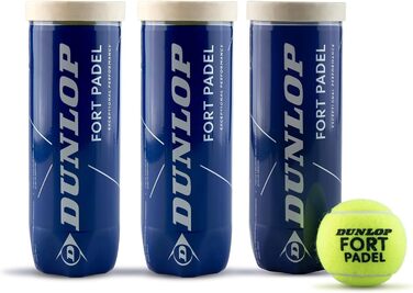 Падельні м'ячі Dunlop Fort Padel для турнірів, FIP сертифікат