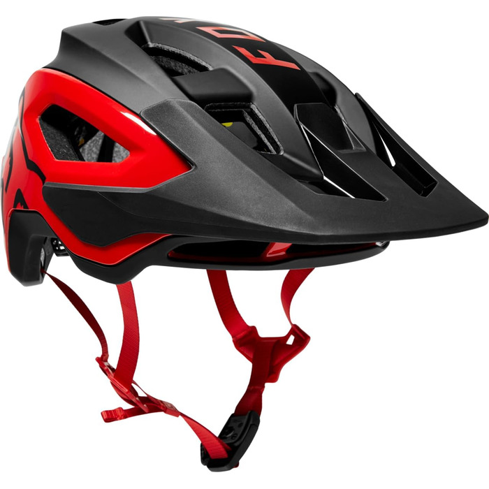 Унісекс велосипедний шолом Fox Racing Speedframe Pro з захистом IPS Air Node, BOA Fit, чорний/червоний, розмір S