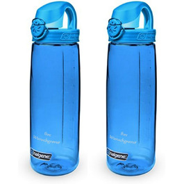 Набір пляшок Nalgene OTF 0,65л, іменне гравіювання, 2 шт. синій-блакитний