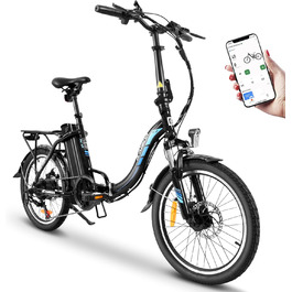 Велосипед KAISDA E-Bike 20 250W 36V 13Ah, 100 км, 7-шв., з кошиком (чорний)