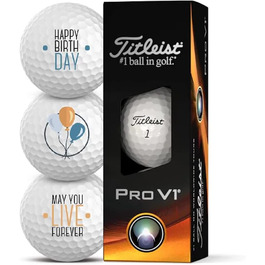 М'ячі для гольфу Titleist Pro V1 3 упаковки Ідея подарунка