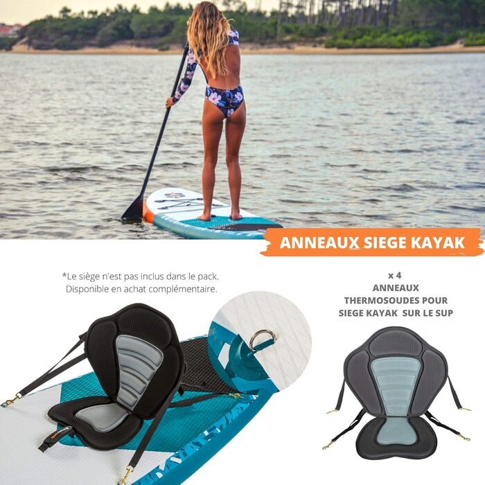 Надувна SUP-дошка SIMPLE PADDLE L 11' (335x81x15 см) комплект: весло, лиш, подвійна помпа, сумка