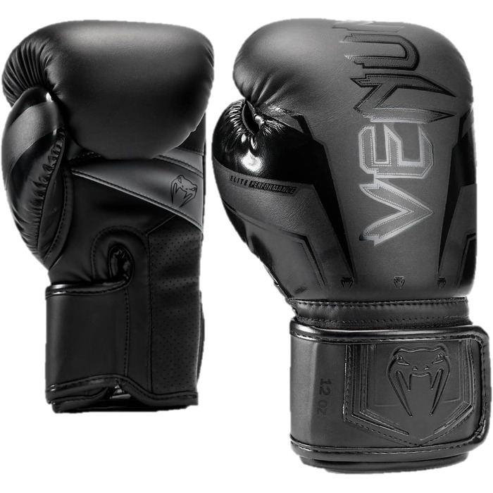 Боксерські рукавички Venum Elite Evo 14 унцій, чорні