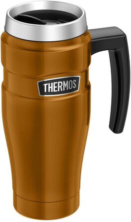 Термокружка Thermos SK1000, нержавіюча сталь, коричнева, 470 мл