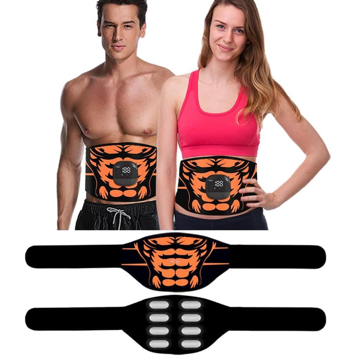 Тренажер для живота Erysin EMS, пристрій EMS, стимулятор м'язів Pro Belt