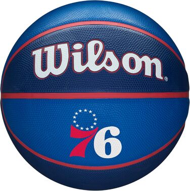 Баскетбольний м'яч WILSON NBA Team Tribute, розмір 17,874,9 см Філадельфія 76ers