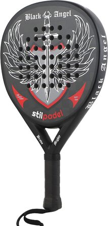 Ракетка Black Angel Padel Carbon 18K, кругла, з сумкою