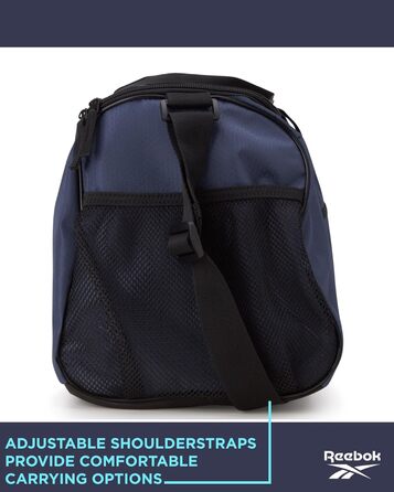 Сумка-дуфел Reebok Aleph Blue Small для подорожей та фітнесу, ручна поклажа, для жінок і чоловіків