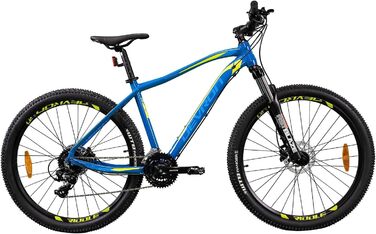 Гірський велосипед Devron Riddle RM1.7 для чоловіків - Alloy Hardtail, 27.5 дюймів, Himano 3x8, гідравлічний Cheibenbreme, чотиристоронній MTB для пригод (синій, M)