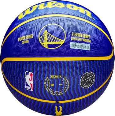 Баскетбол на відкритому повітрі WILSON NBA Player Icon розмір 17,8-74,9 см та міні розмір 7 Стівен Каррі