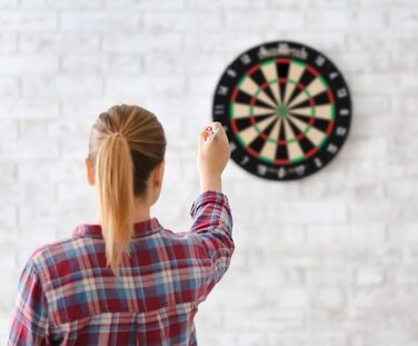 Дартсборд сизалевий зі стрілами, 1715C Bullseye Dartboard