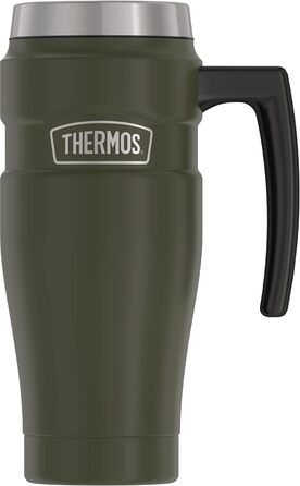 Термокружка Thermos Stainless King 473 мл, армійсько-зелена, нержавіюча сталь