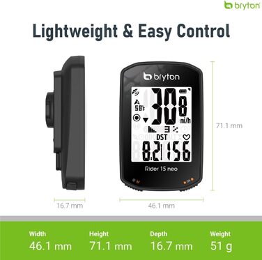 Велокомп'ютер Bryton Rider 420/15NEO GPS (Rider 15 neo)