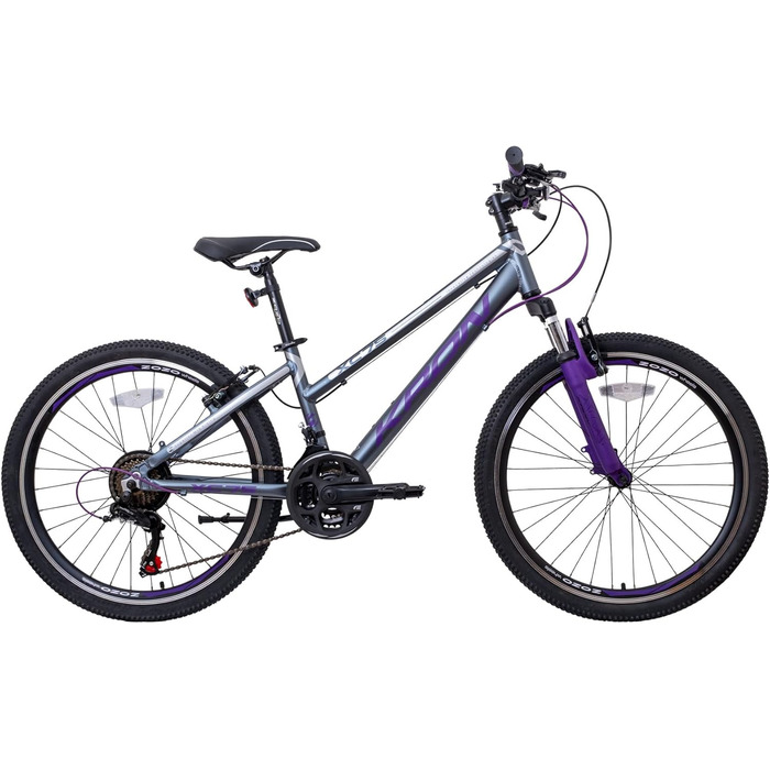 Від 8-9 років Легкосплавний 21-шв. Shimano, диск. гальмо, рама 13', 75 Kids MTB 24"