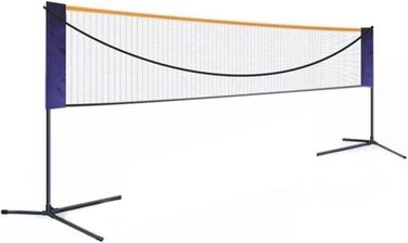 Портативна сітка для бадмінтону проста в налаштуванні, регулюється, міцна та практична, підходить для волейболу, бадмінтону, тенісу та інших видів спорту з м'ячем, спорту в приміщенні та на відкритому повітрі