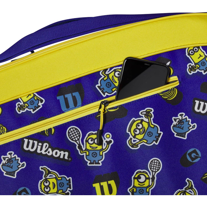 Сумка-ракетка Wilson Unisex-Youth Minions 3.0 (6, синій / жовтий)